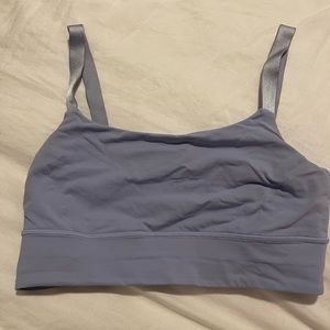 Lululemon long line light blue bra
